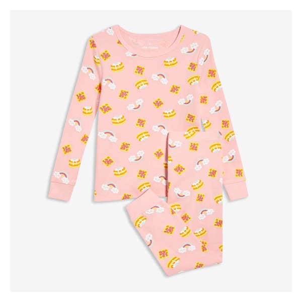 Toddler Girls' 2 Piece Sleep Set - Light Pink